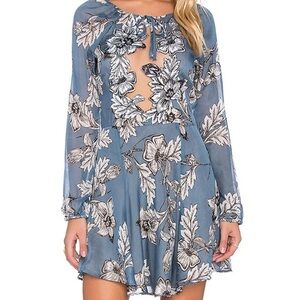 For Love And Lemons Sierra Bishop Sleeve Dress